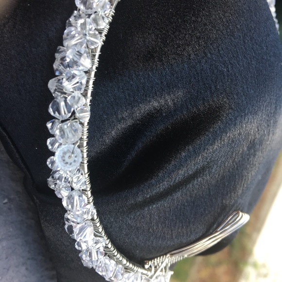 Bridal headpiece Swarovski Crystal Wedding - Picture 8 of 8